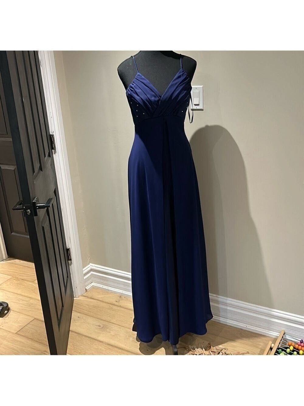 Evening gown and matching scarf